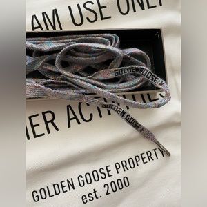 Golden goose multicolor laces